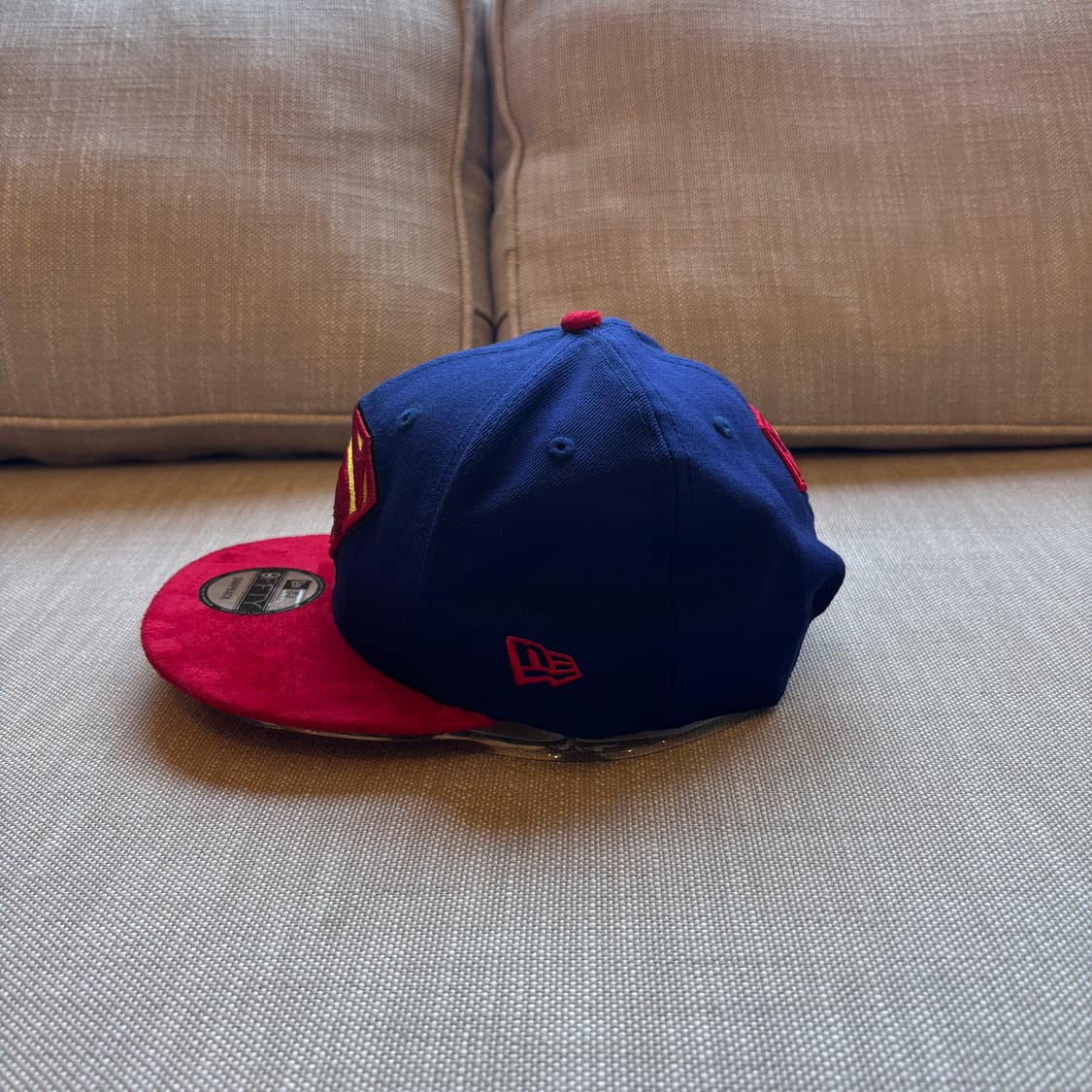 (새상품) 뉴에라 저스티스리그 슈퍼맨 스냅백 로얄 블루/레드 상품이미지4