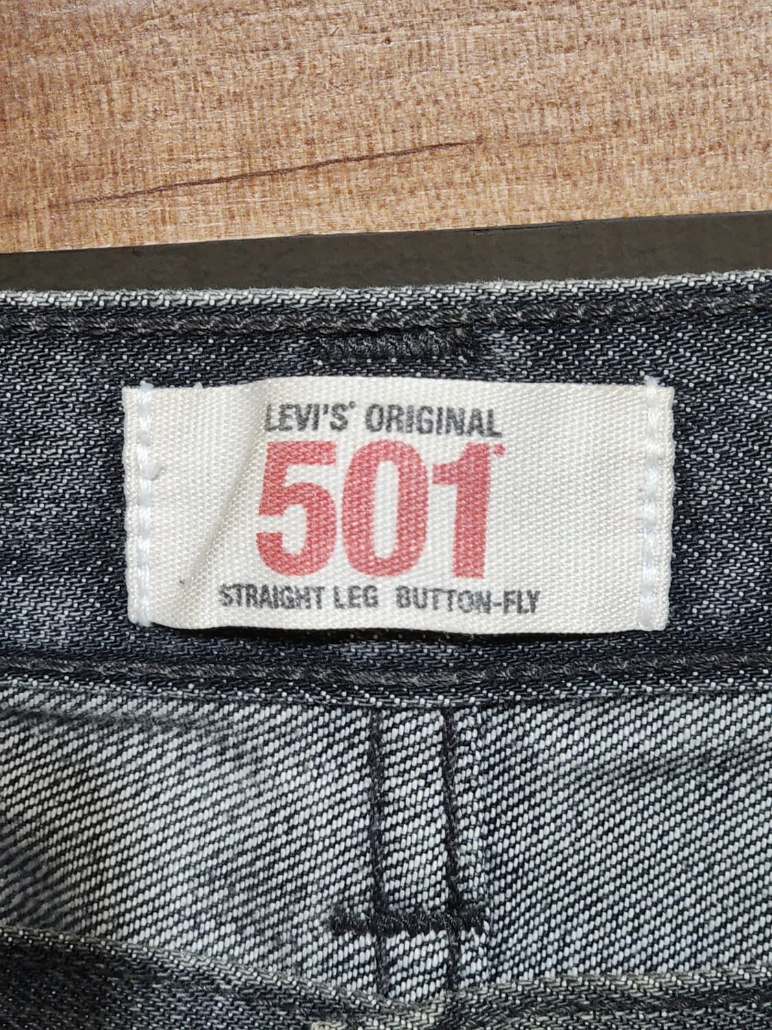 (32) 리바이스 501 청바지 블랙그레이 데님팬츠 레드탭  상품이미지3