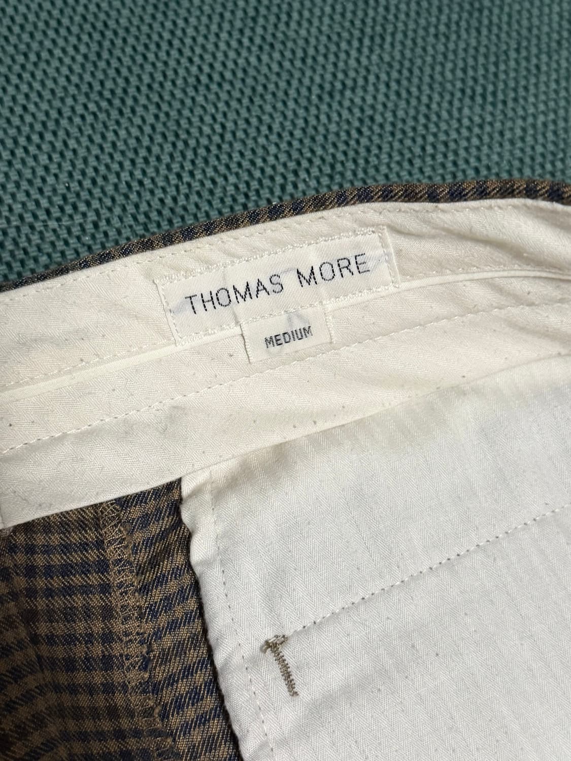 토마스모어 체크 슬렉스 브라운 상품이미지3