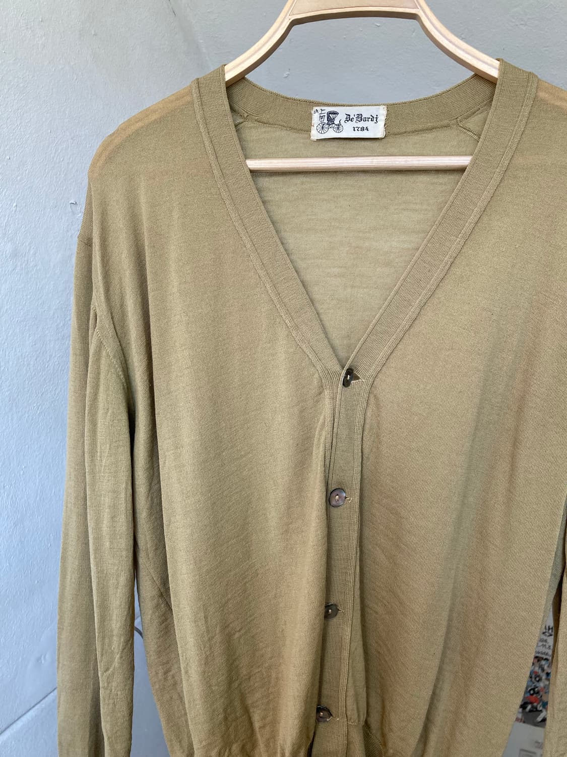 70's 울 100 가디건 made in ITALY 상품이미지2