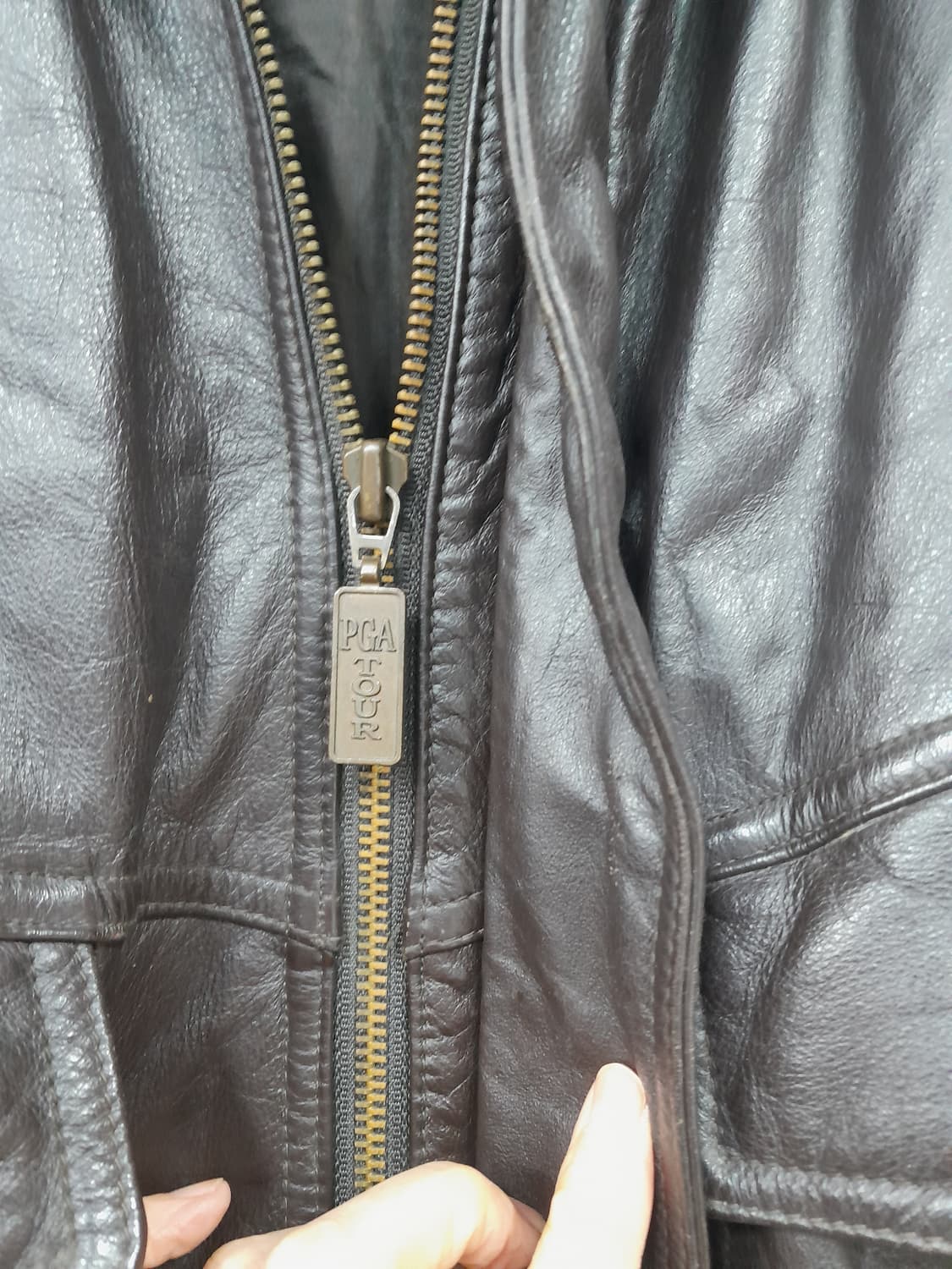 남성가죽 블루종 점퍼 100 상품이미지6