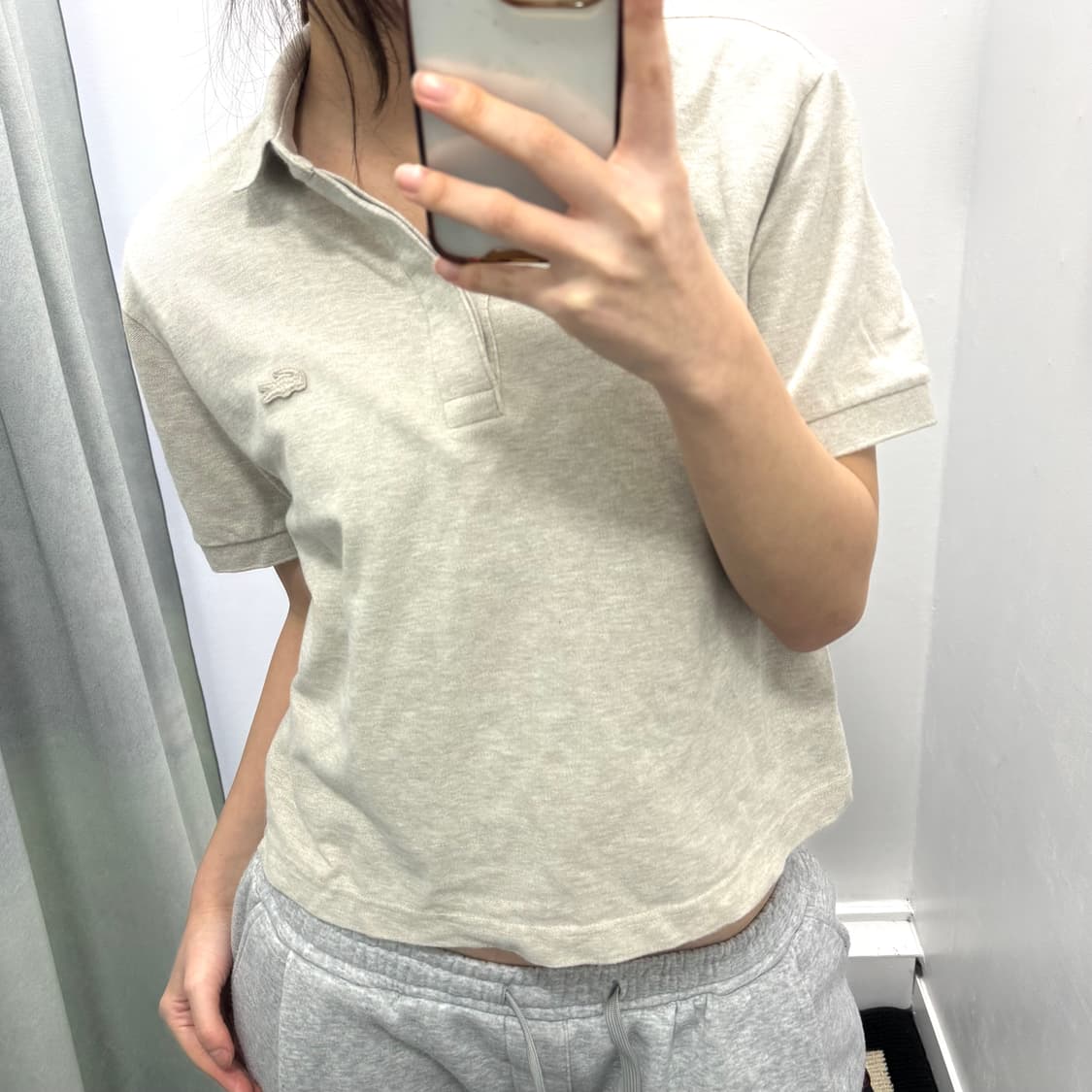 라코스테 오트밀 pk 반팔티 상품이미지2