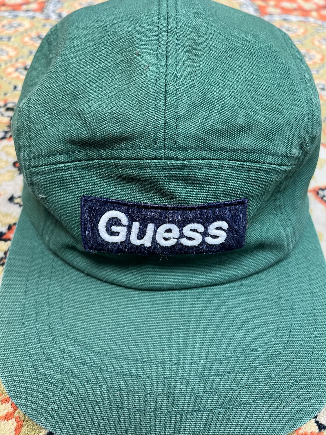 [FREE] Guess 게스 그린 빈티지 캠프캡 상품이미지2