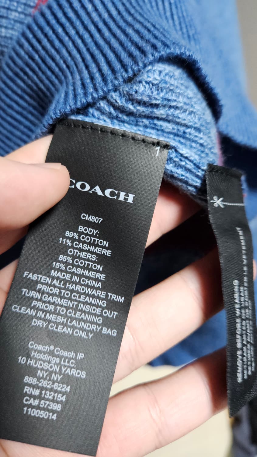 코치 니트 카라티셔츠 정품 신품 상품이미지4