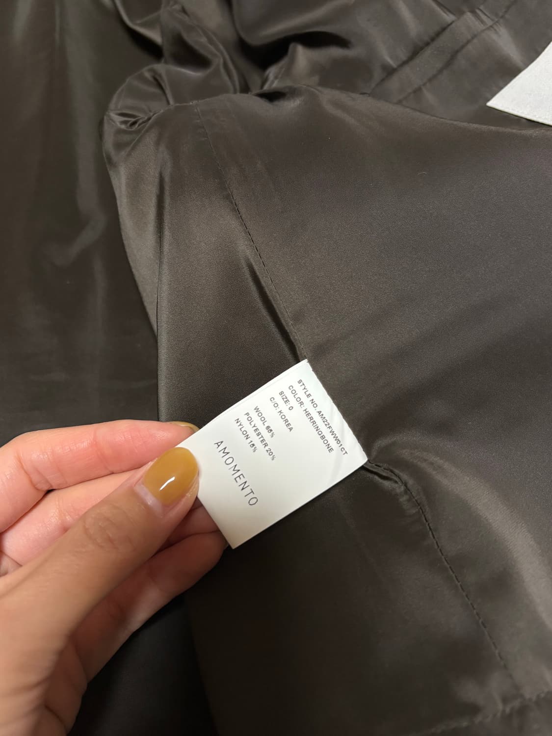 아모멘토 크롭코트 상품이미지4