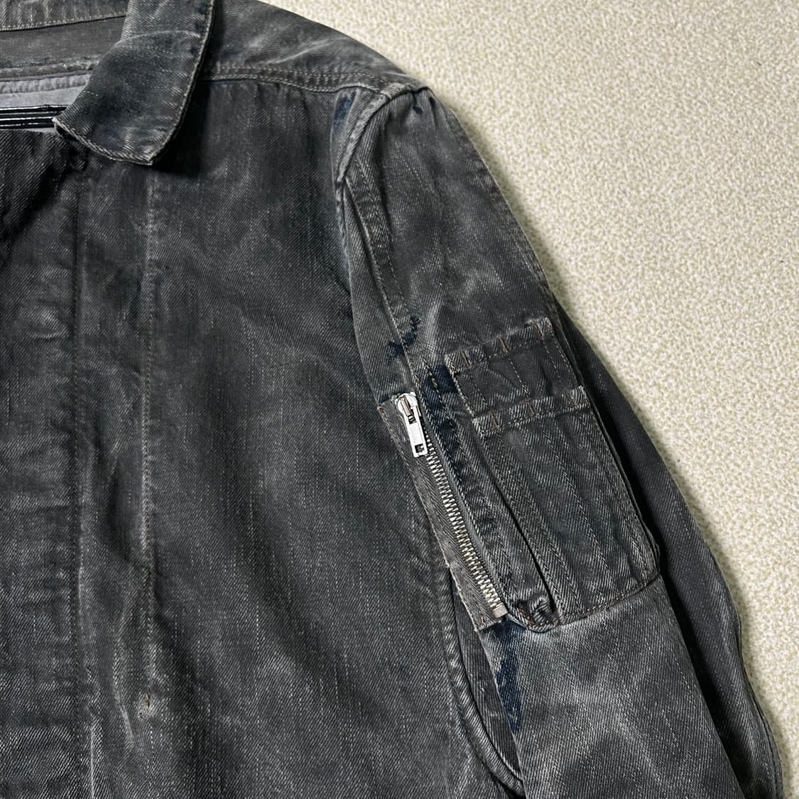 (M) 릭오웬스 다크쉐도우 블랙 데님 트러커 자켓 상품이미지7