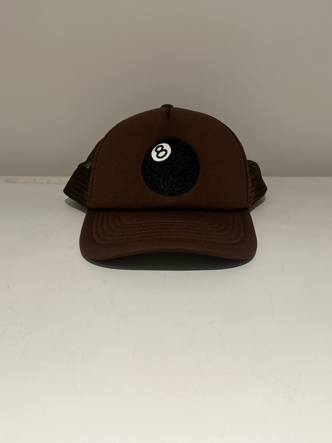8 ball trucker  cap brown 상품이미지1