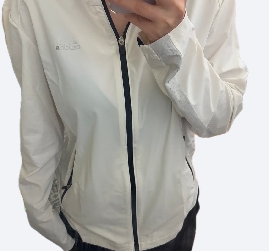 🤍아디다스 실버 에센셜 화이트 바람막이🤍 상품이미지2