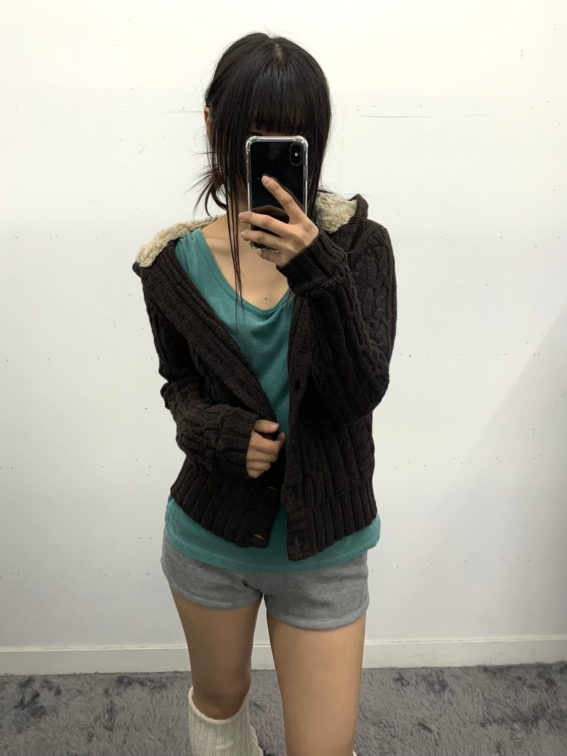 Gap 퍼 후드 가디건 상품이미지3