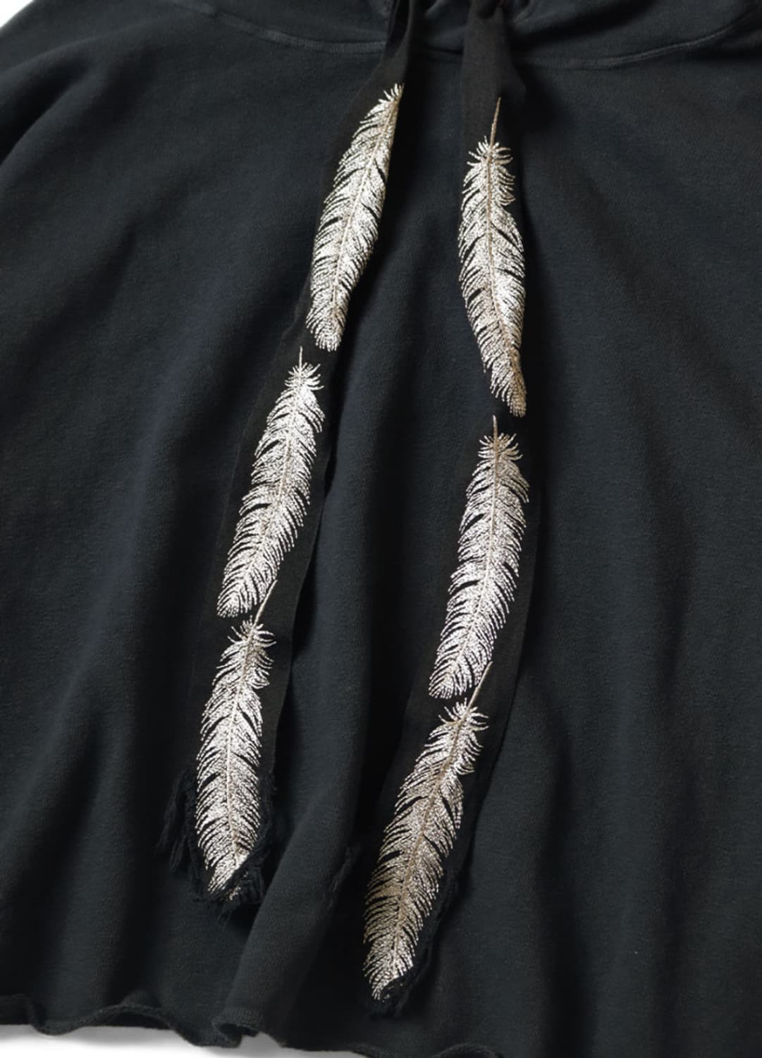 캐피탈 플리스 피더 코드 캣피쉬 후드 스웨트셔츠 블랙 상품이미지2