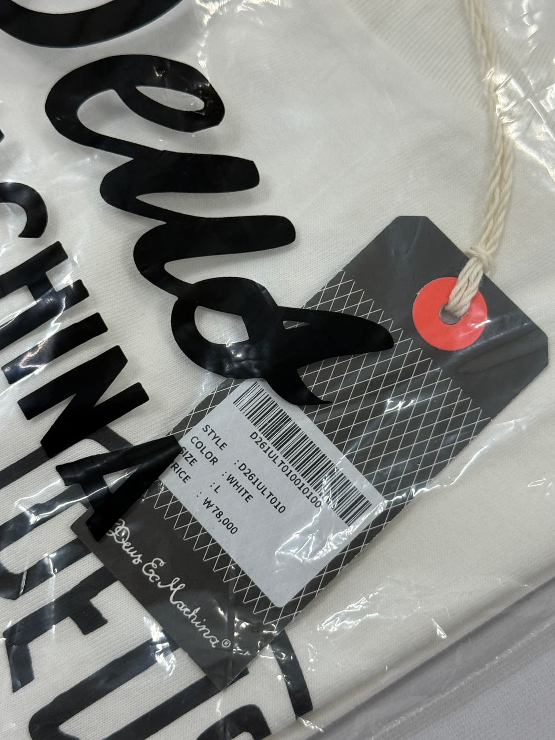 [새상품]Deus데우스 긴팔 롱슬리브 흰색 새상품 L 상품이미지4