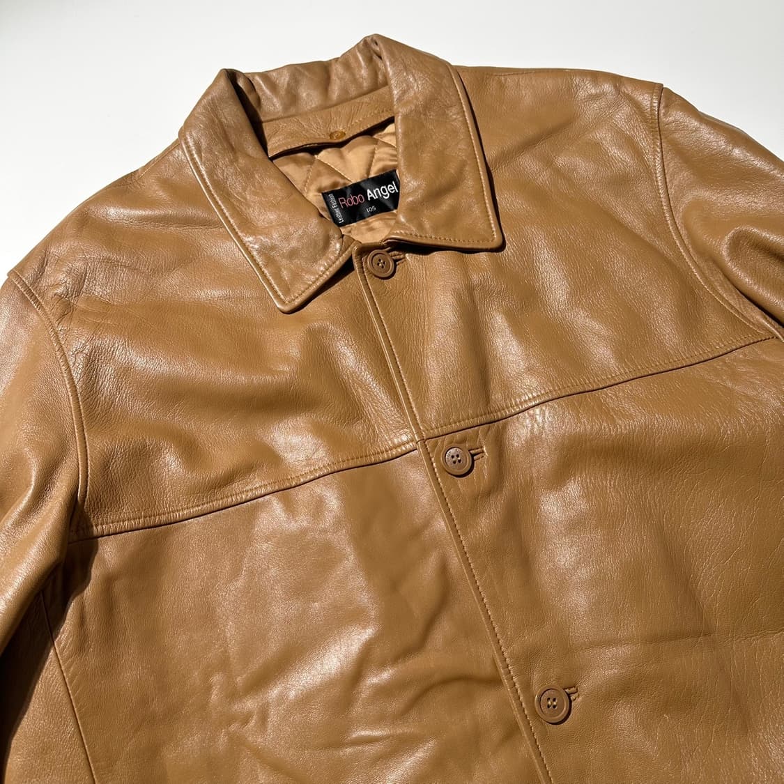 Robo Angel 램스킨 레더 싱글 카코트 상품이미지3