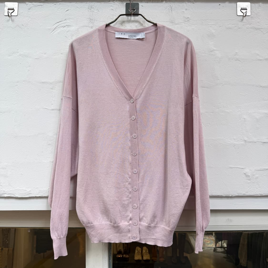 Iro 이로 실크 블렌드 브이넥 가디건 XS 상품이미지1