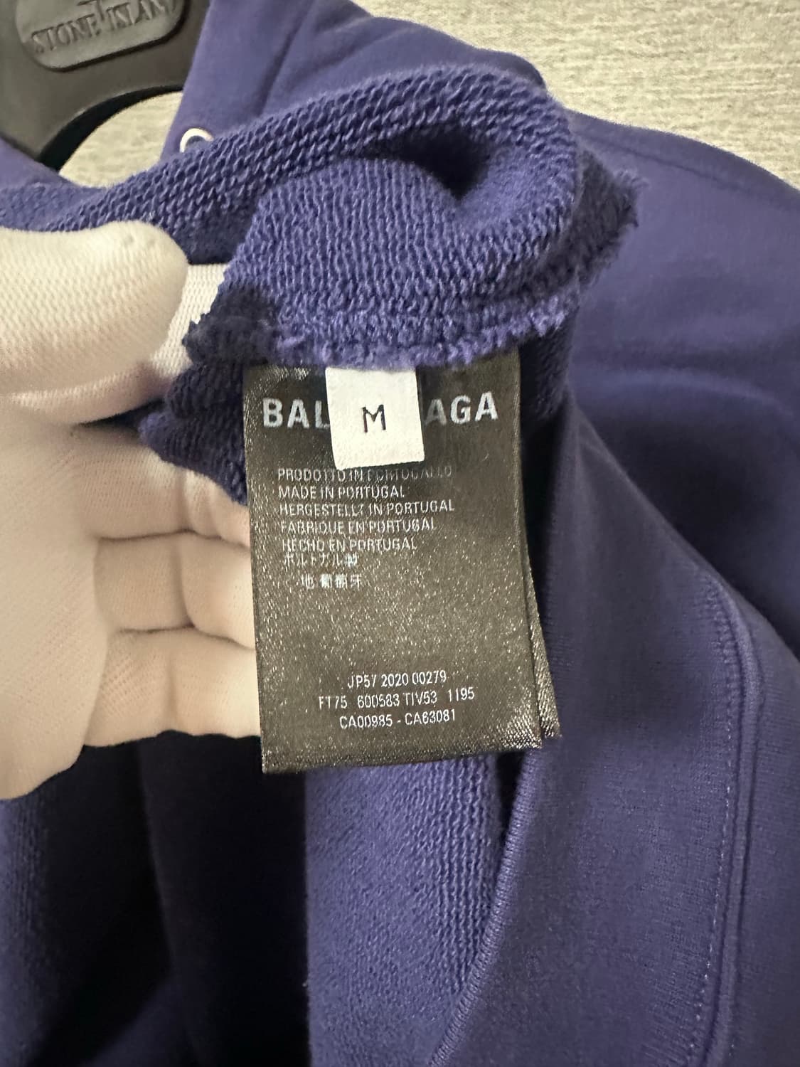 발렌시아가 웨이브로고 후드티 퍼플 (M) 상품이미지6