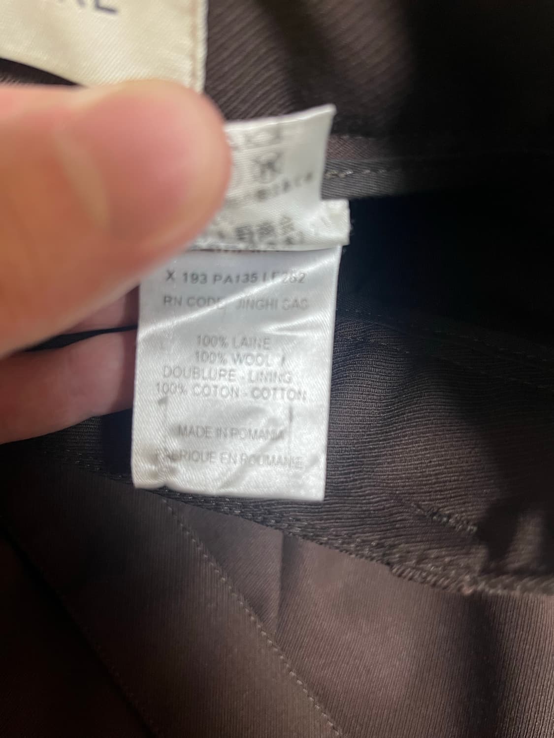 [M] 19FW 르메르 벨티드 팬츠 브라운 상품이미지5