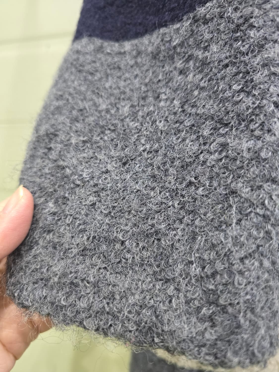 The East Shop 양털 코트 네이비 90 상품이미지5