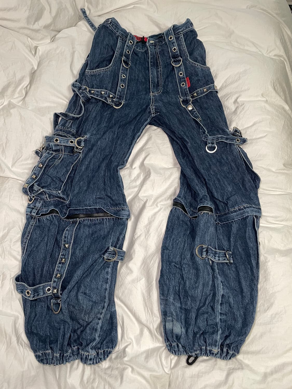 Tripp NYC denim strap pants 트립뉴욕 레이브 청바지 상품이미지1