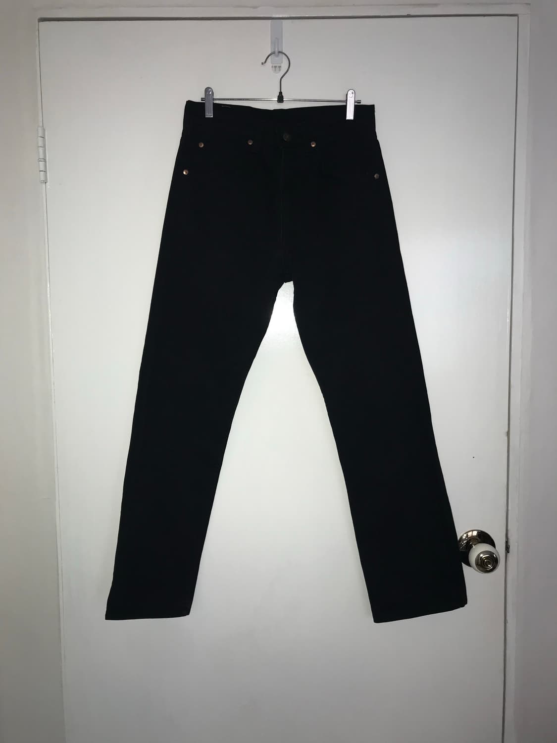 LEVI’S 607 Orange Tab Straight Black Jea 상품이미지4