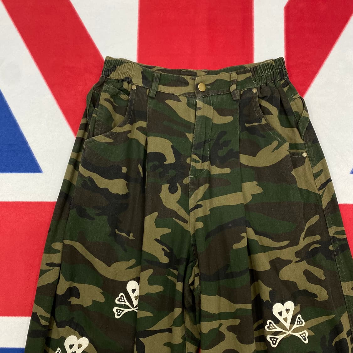  글랙 벌룬핏 하프밴딩 카모팬츠 여성S  상품이미지2