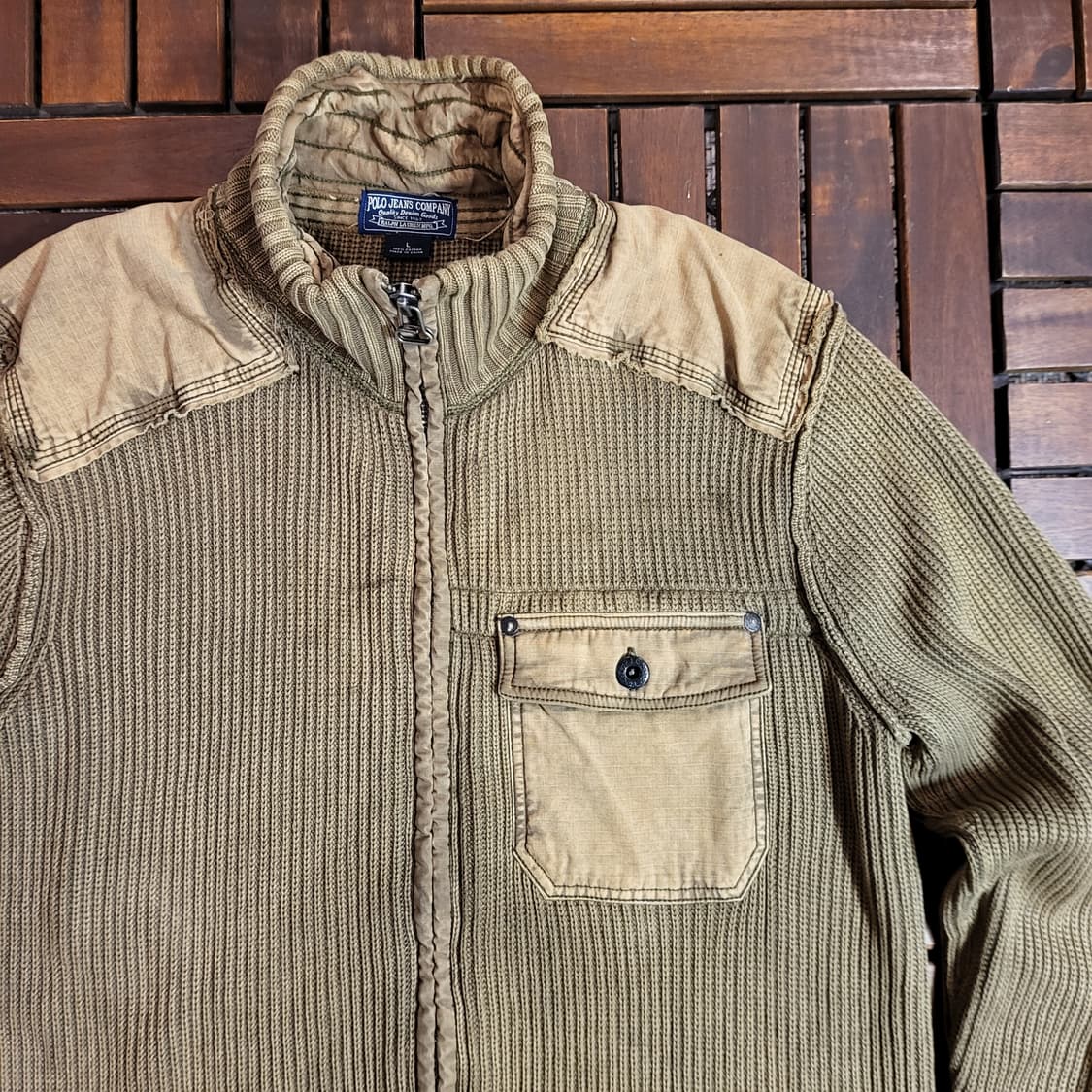 폴로 랄프로렌 진 니트 집업  (L) 상품이미지2