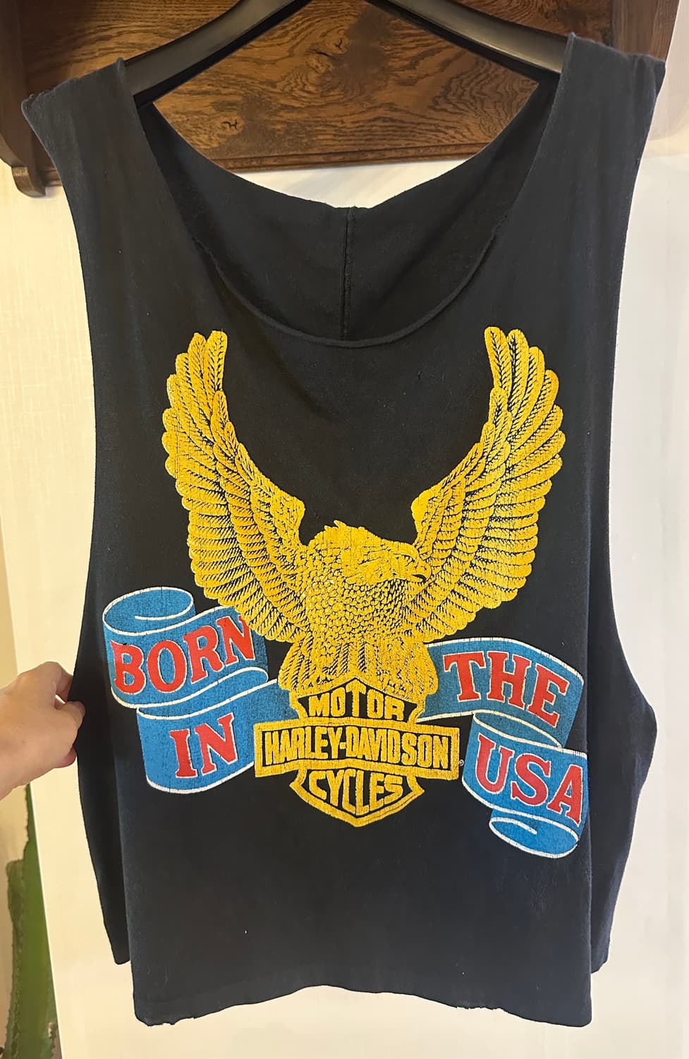 Madeworn 할리 데이비슨 슬리브리스 티셔츠 O/S 상품이미지2