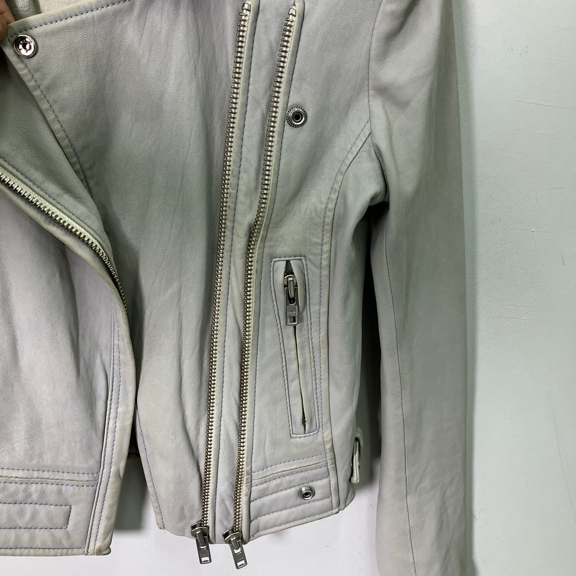 이로 그레이 루이가스페 레더 모터사이클 자켓 34 상품이미지6