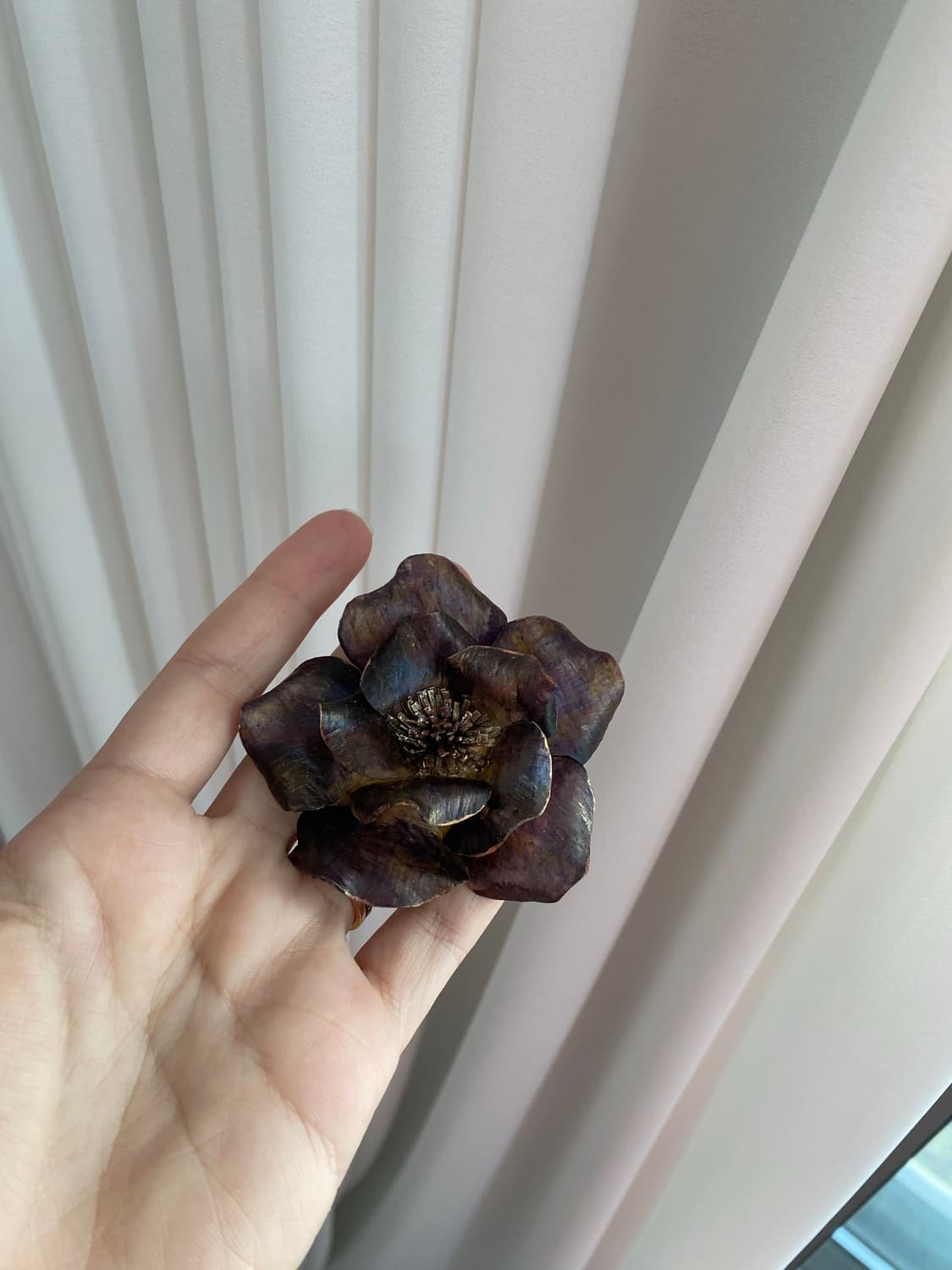 빈티지 가죽 플라워 브로치 상품이미지7