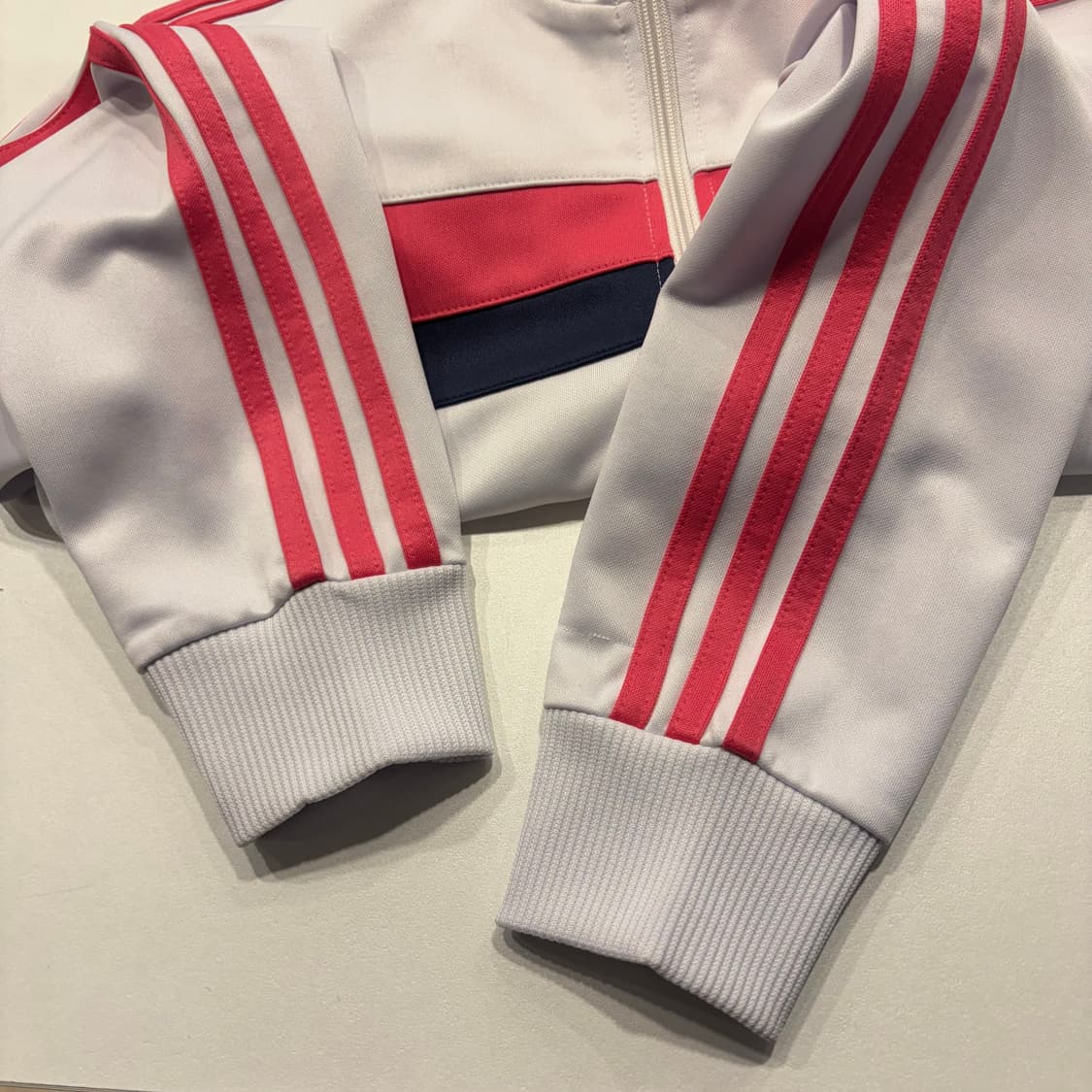 [95] 09s 아디다스 삼선 트랙탑 화이트 핑크 C712 상품이미지8
