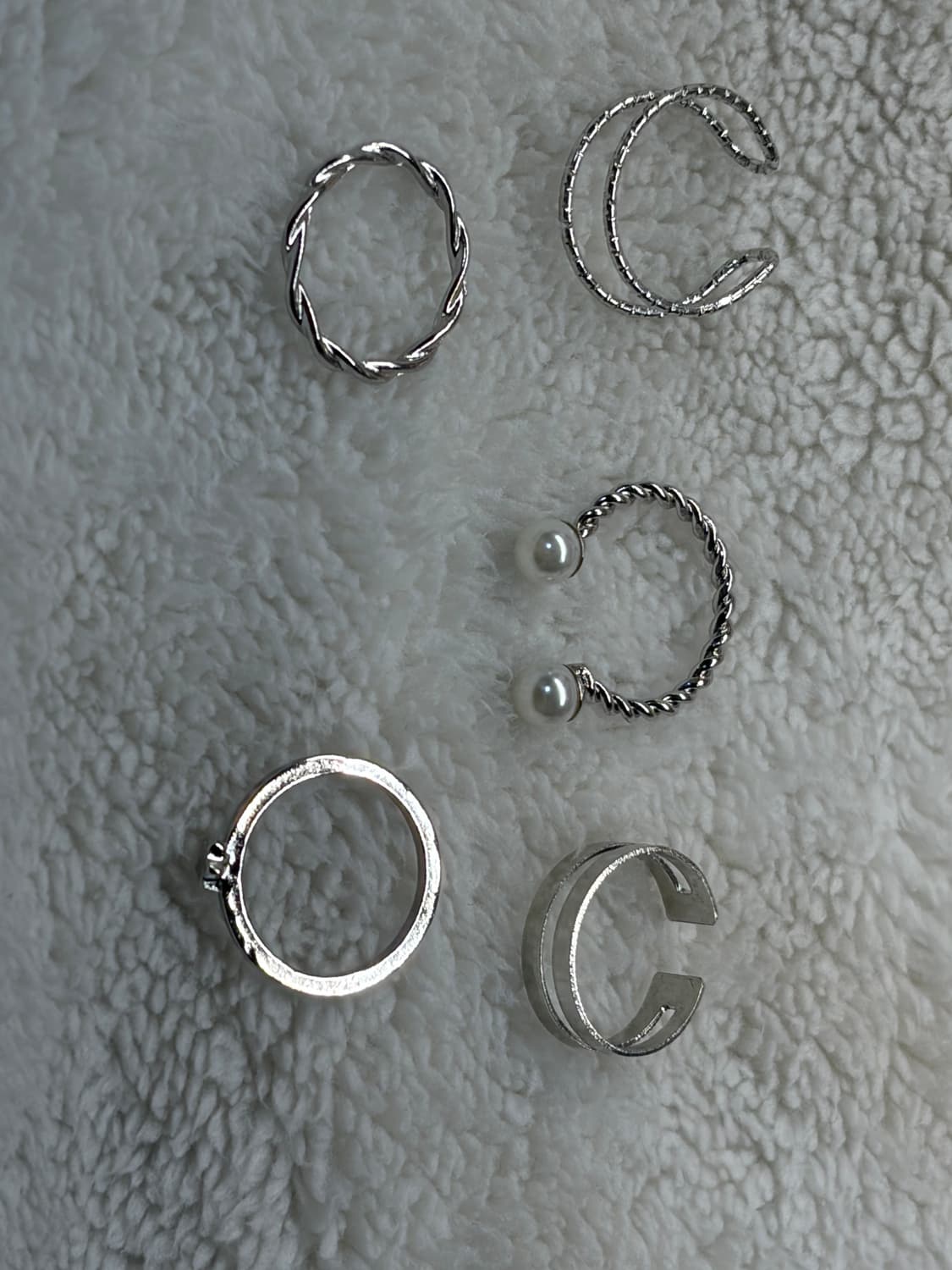 은 도금 반지 빈티지링 레이어드링  상품이미지1