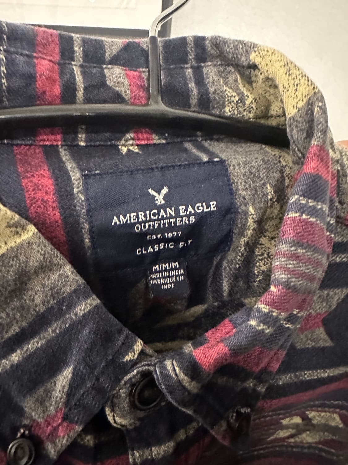 M)아메리칸 이글 패턴 셔츠 상품이미지3