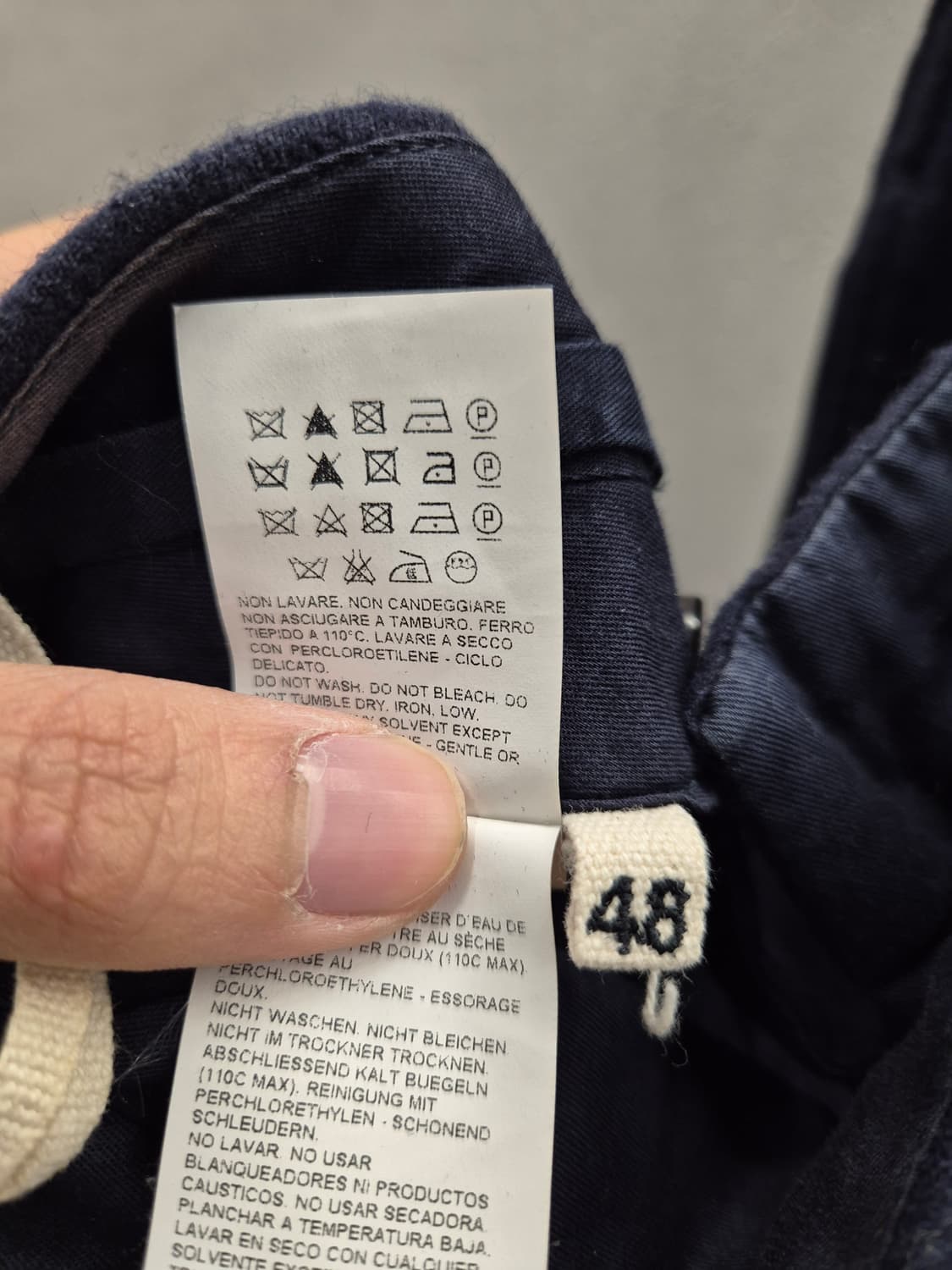 마르니 네이비 지퍼 포인트 팬츠 48 상품이미지7