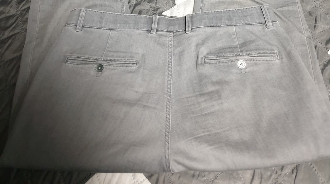 다니엘크레뮤 스판 밴딩 데님팬츠 그레이 (32) 상품이미지3