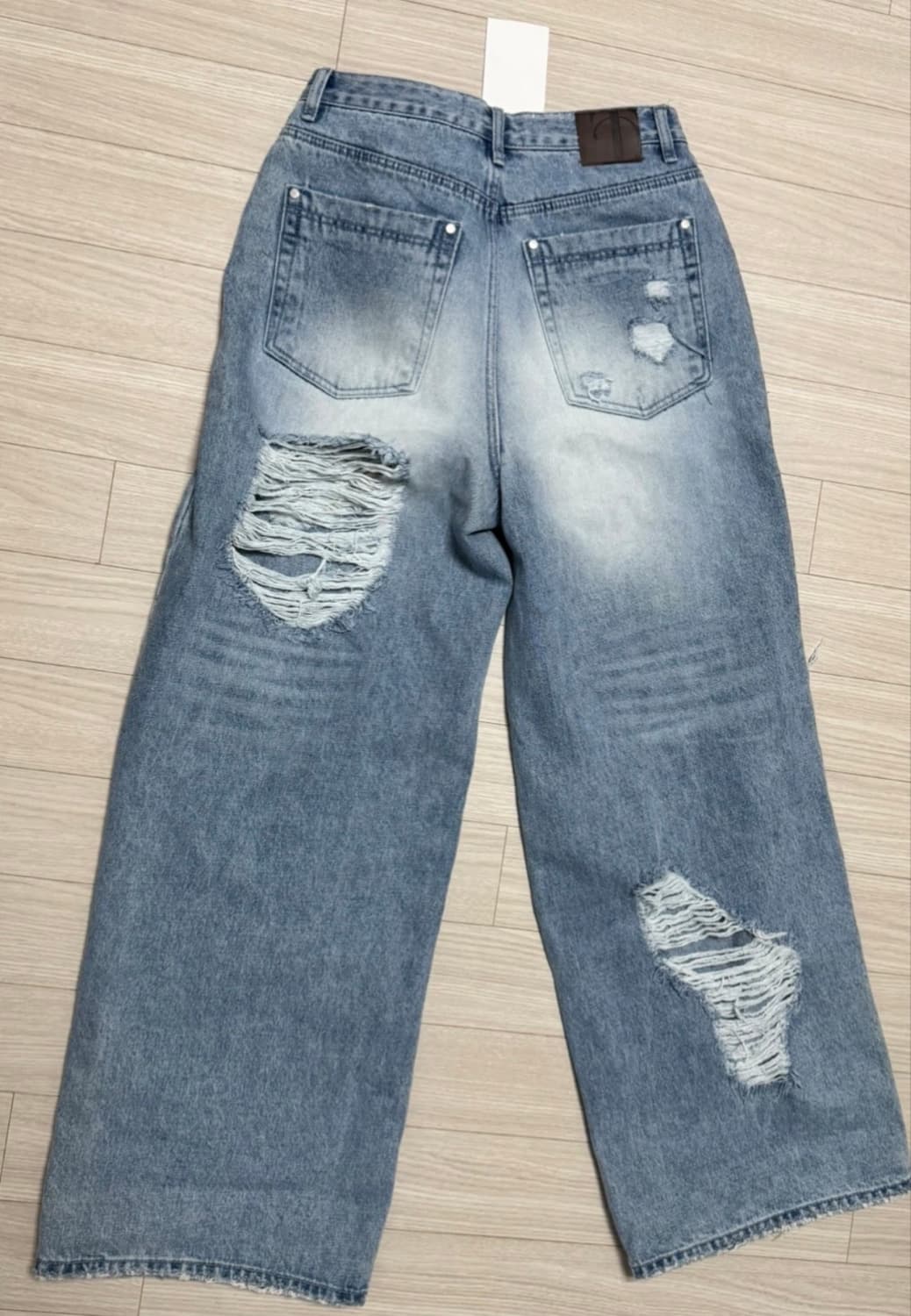 트리밍버드 스크래치 데미지 데님 팬츠 341480 상품이미지5