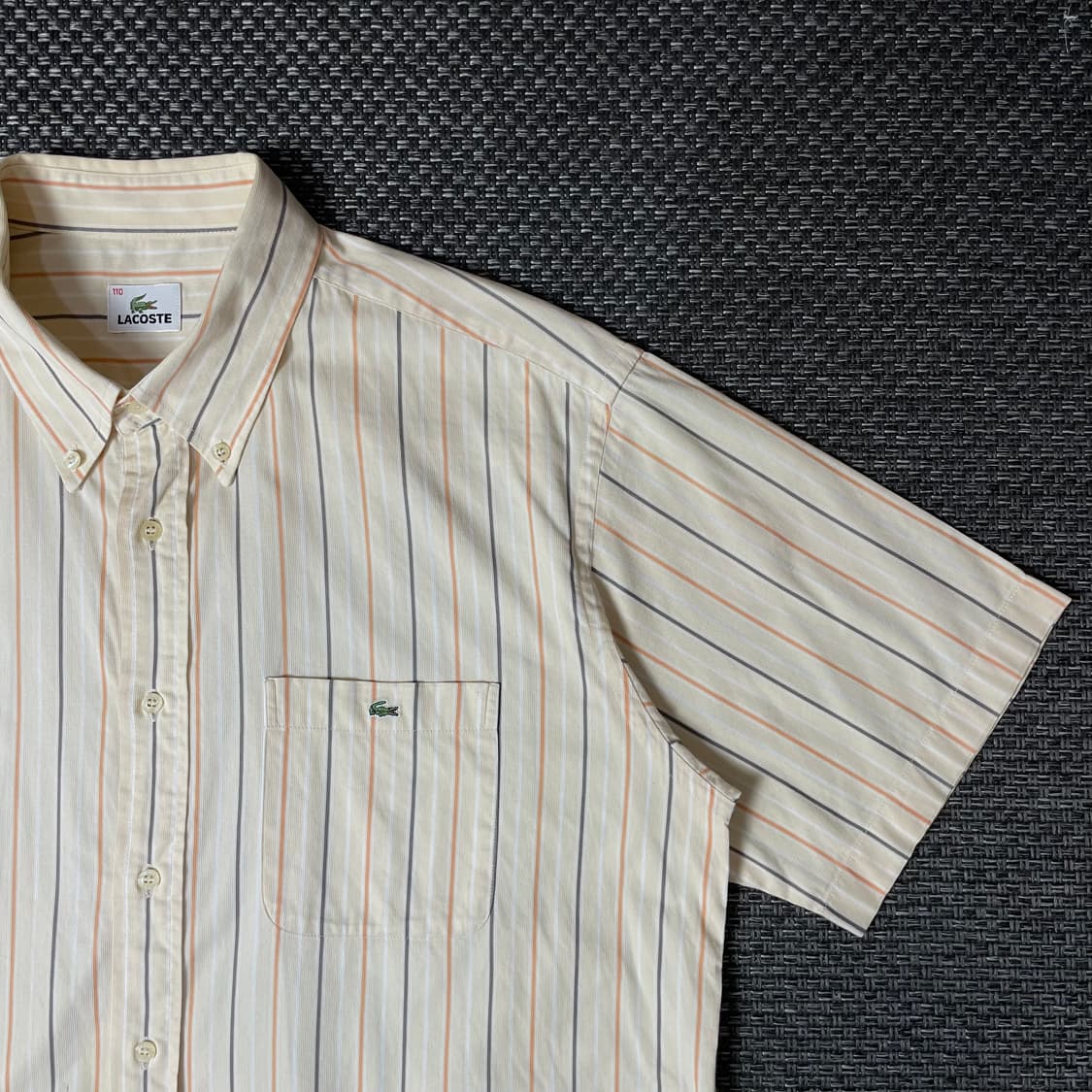 라코스테 옐로우 스프라이트 원포켓 로고 반팔 셔츠 110 상품이미지3