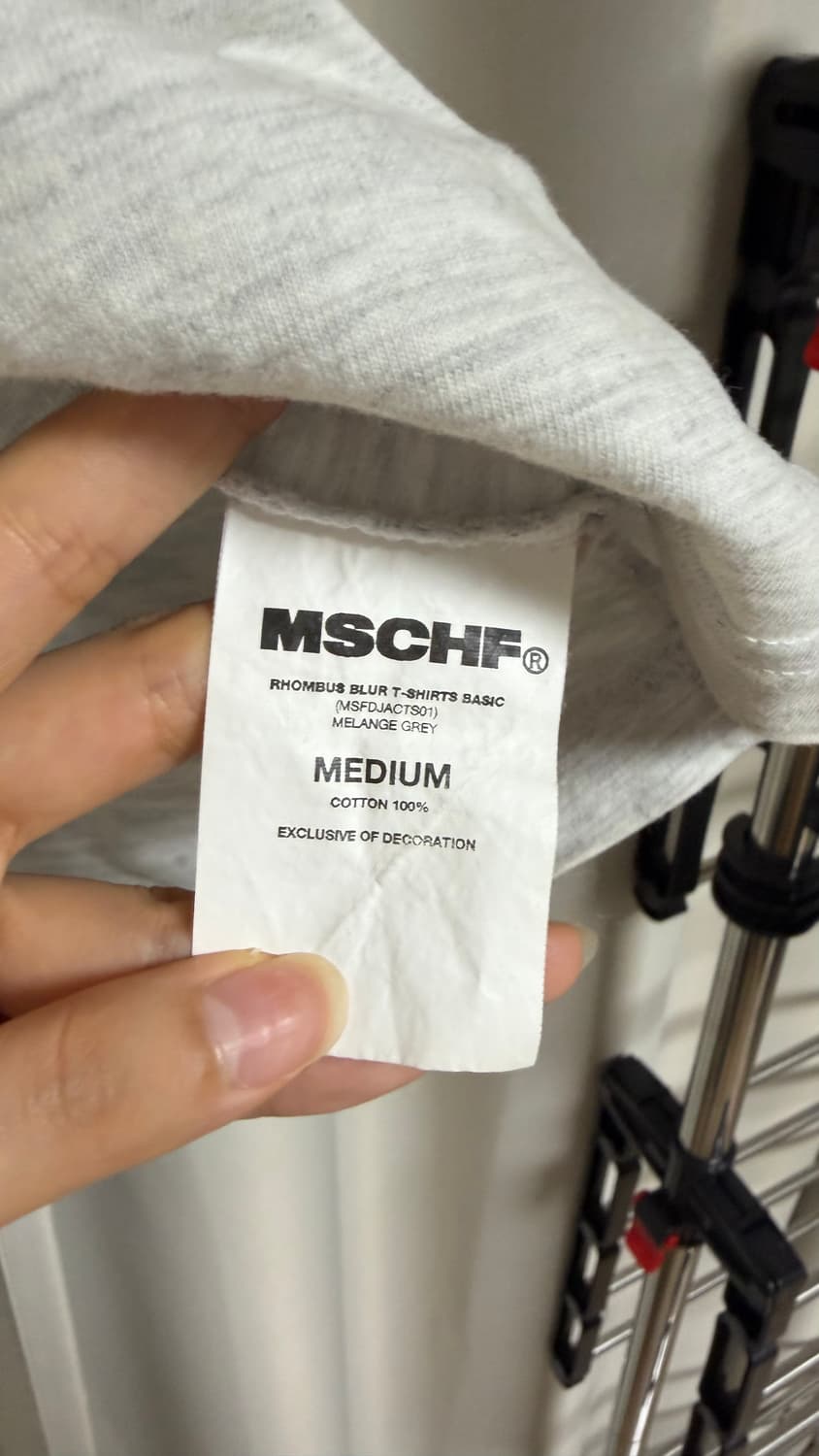 미스치프 롬버스 블러 반팔티 멜란지그레이 상품이미지4