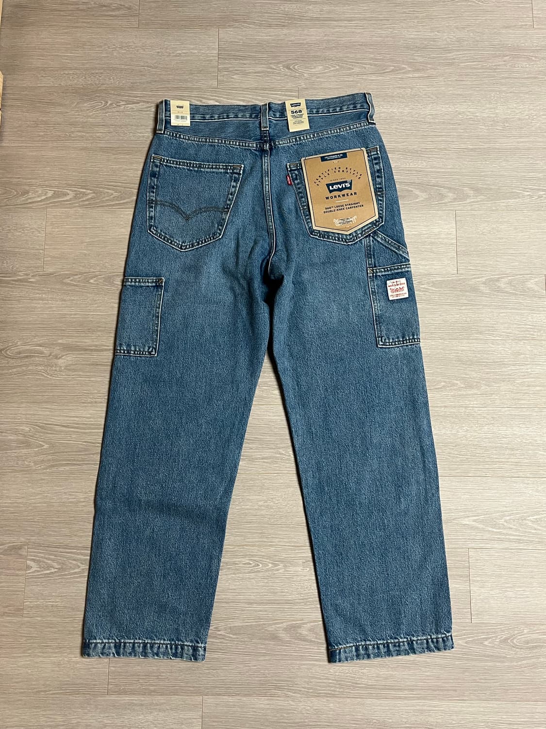 (새상품) 리바이스 568 더블니 카펜터 데님 청바지 상품이미지5