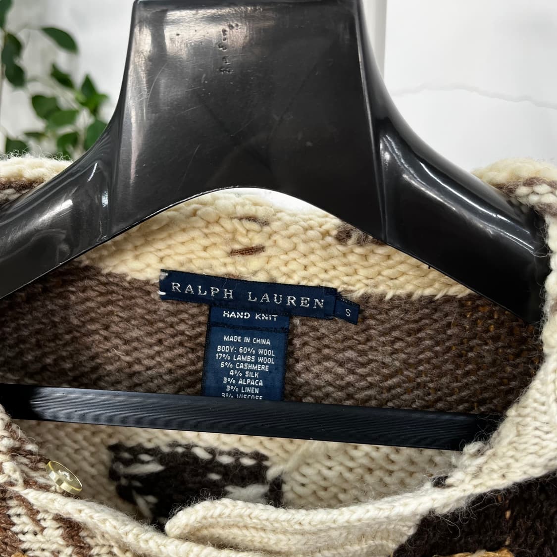 폴로랄프로렌 우먼 패치워크 더플 가디건 S 상품이미지3