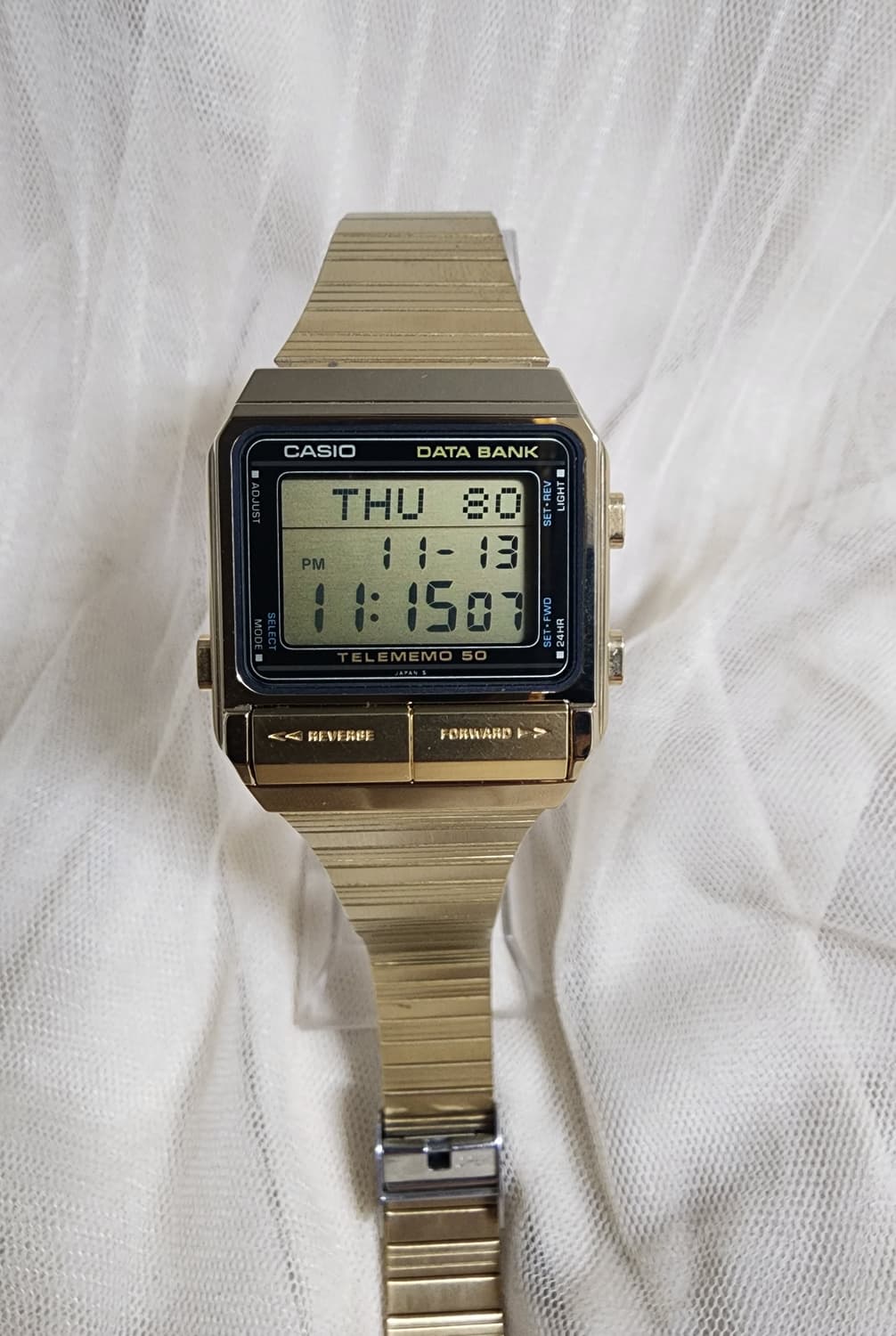 카시오 데이터뱅크 DB-500G 빈티지 시계 상품이미지3
