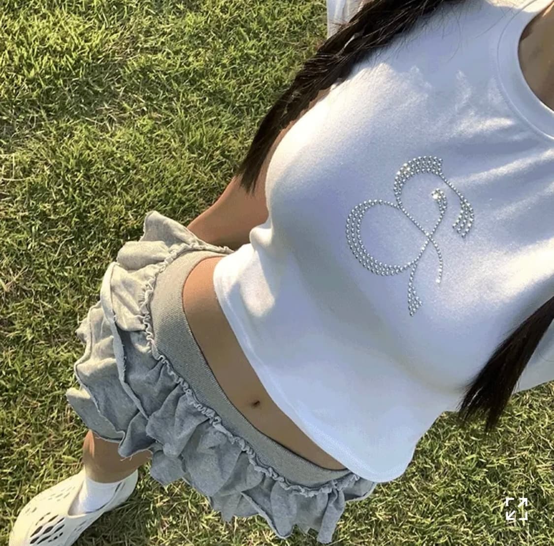 디어마이블루 자체제작 반팔 티셔츠 핫픽스 탑 상품이미지1
