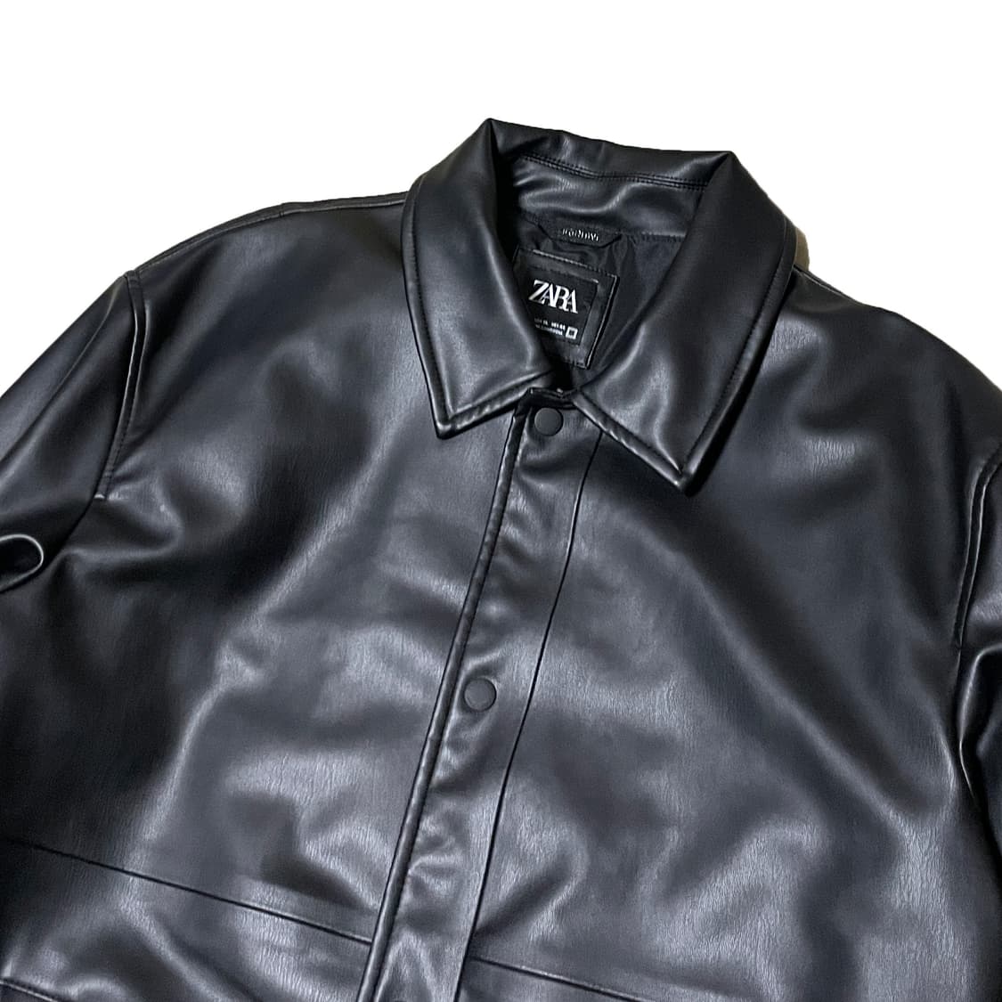 ZARA 자라 비건레더 셔츠 자켓 상품이미지3