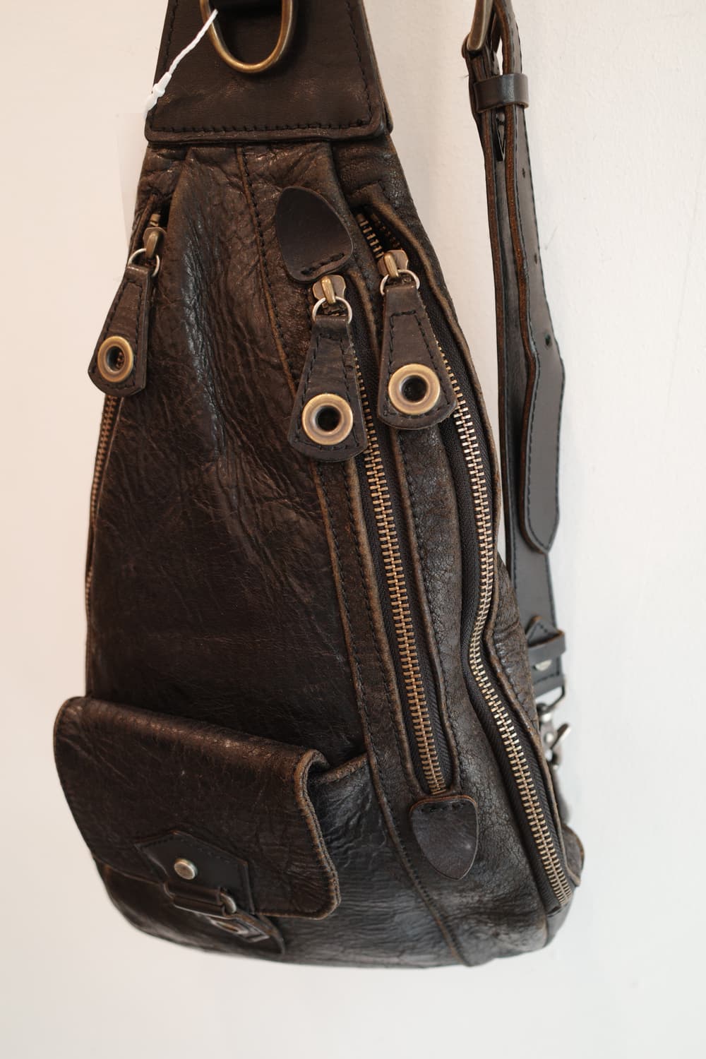 Japan brand 리얼레더 유틸리티 백 상품이미지2