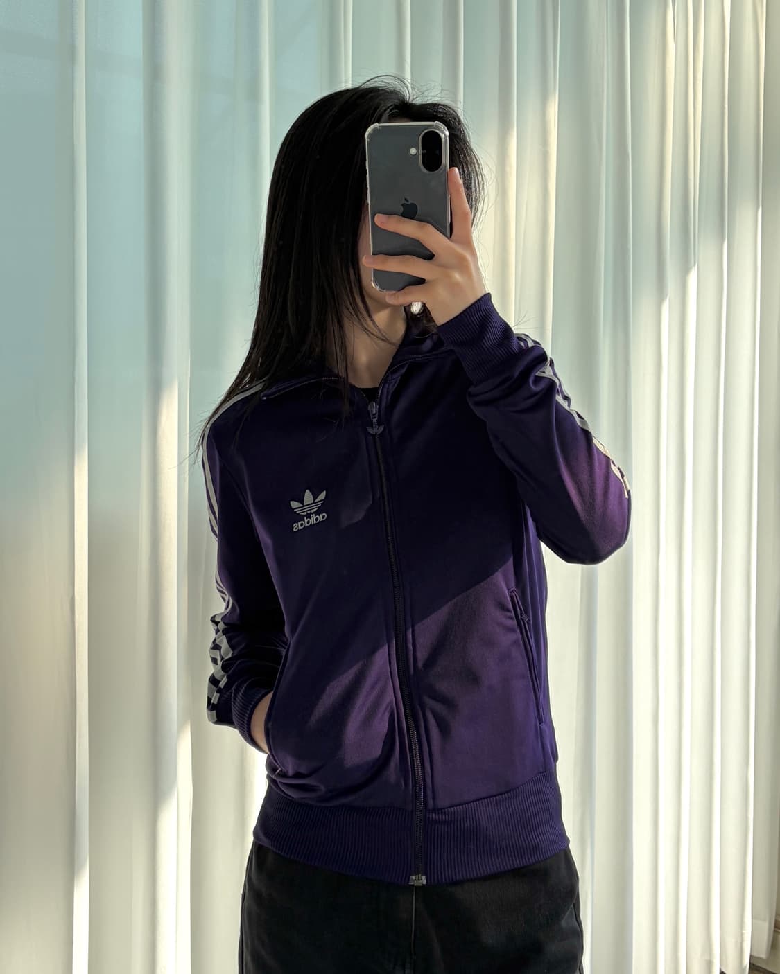 [S]아디다스 파이어버드 퍼플 실버 트랙탑 져지 상품이미지1