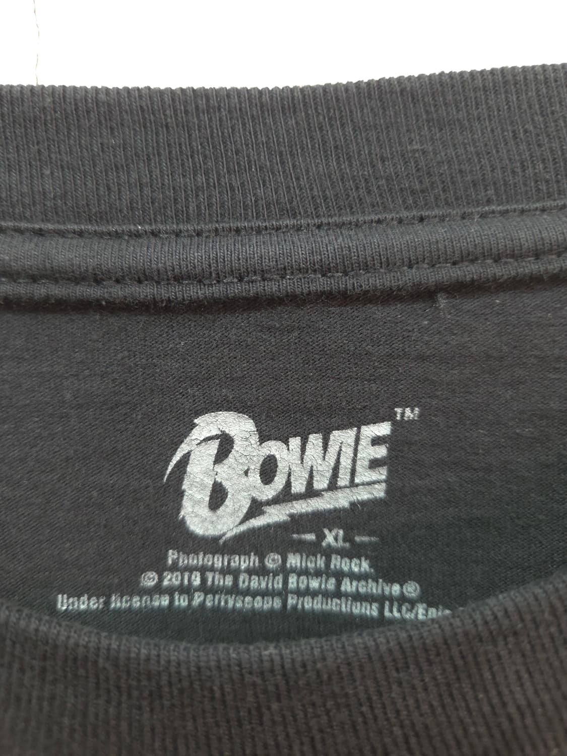 XL 데이비드 보위 Ziggy Stardust 반팔 티셔츠 블랙 상품이미지2