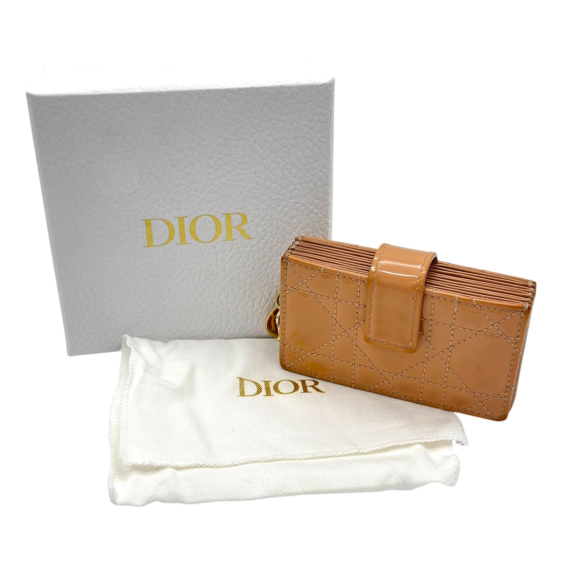 디올 레이디 디올 아코디언 카드지갑 샌드 상품이미지8