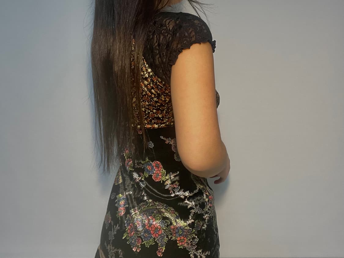 vintage velvet dress 상품이미지3