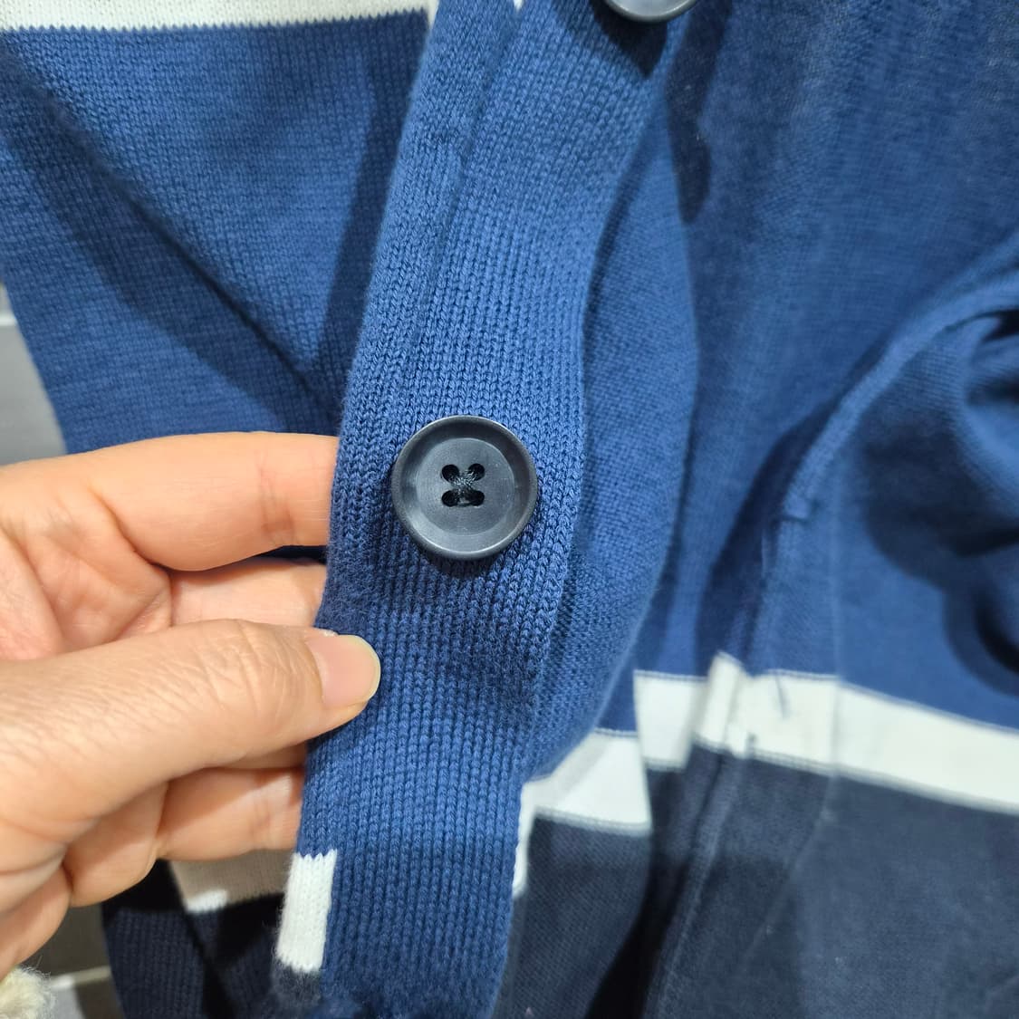 폴로랄프로렌 스트라이프 숄카라 가디건 상품이미지4