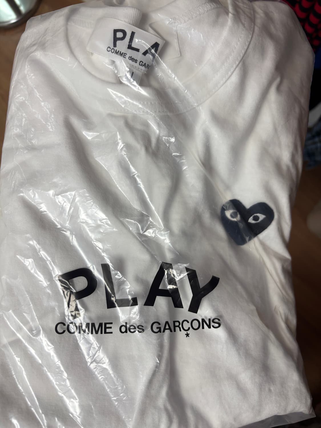 꼼데가르송 롱슬리브 검정와펜(새상품, L) 상품이미지2