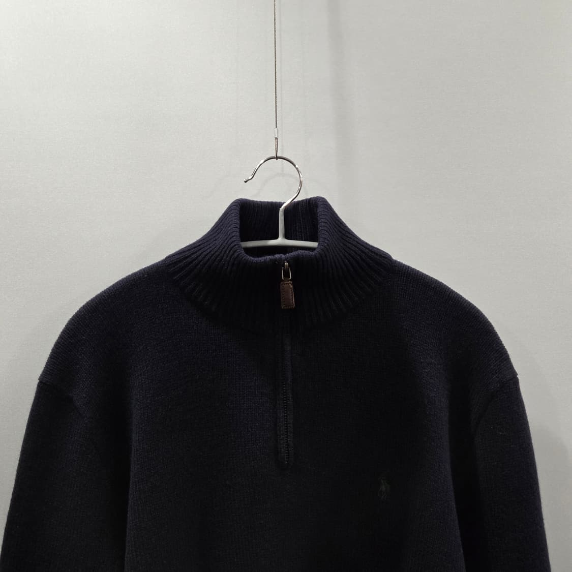 폴로랄프로렌 램스울 풀오버 하프집업 니트 네이비 L 상품이미지2