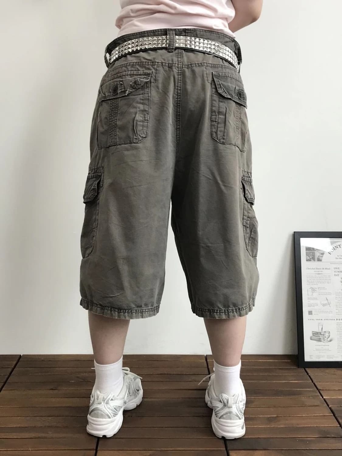 Buckle Black Cargo Shorts 상품이미지3