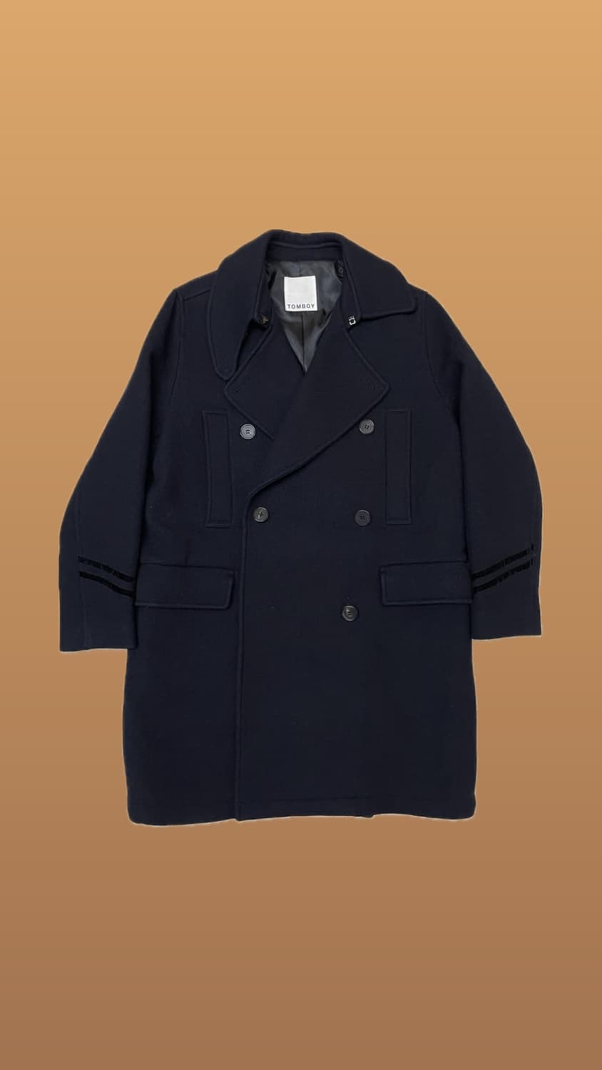 톰보이 하이넥 피코트 상품이미지1